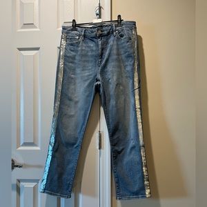 Lauren blue jeans 👖 with silver trim